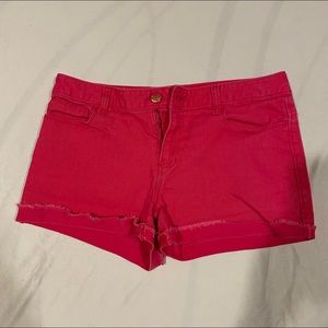 pink old navy jean shorts